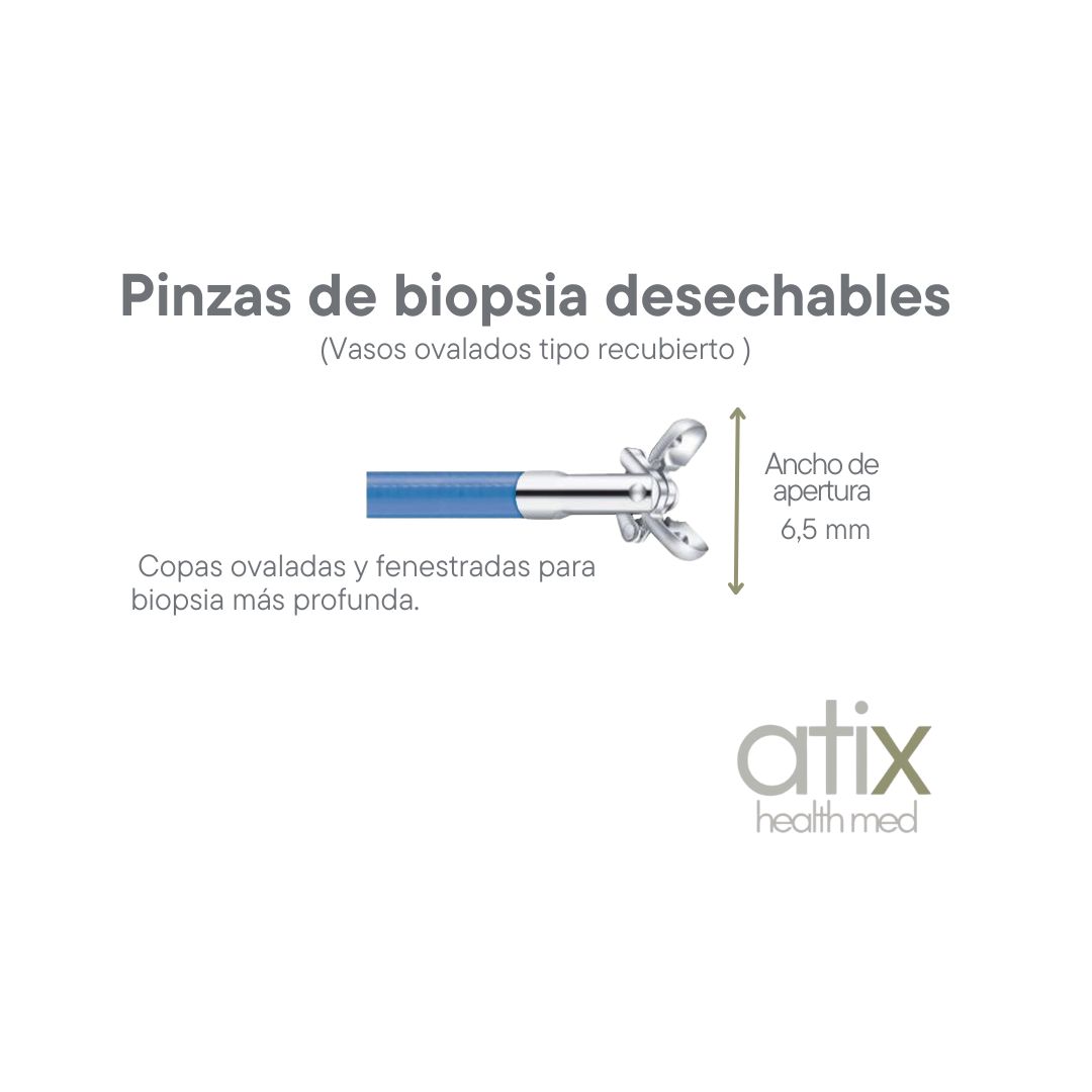 Pinzas de biopsia desechables tipo copa ovalada para gastroenterología Pinzas de biopsia desechables tipo copa ovalada para gastroenterología