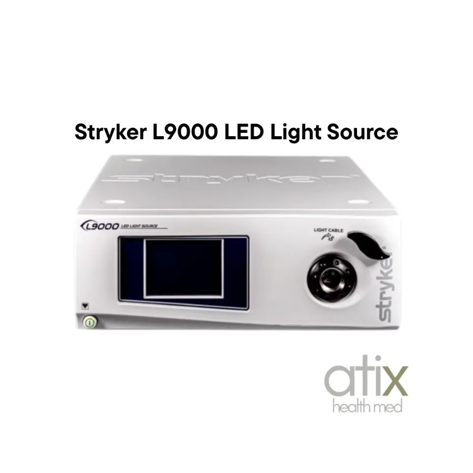 Stryker L9000 LED | Fuente de Luz Quirúrgica Reacondicionada - Atix Health Med Fuente de luz quirúrgica Stryker L9000 LED reacondicionada