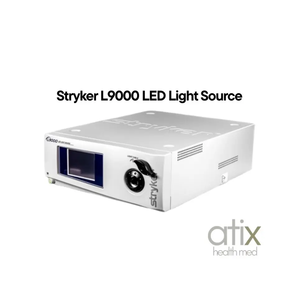 Stryker L9000 LED | Fuente de Luz Quirúrgica Reacondicionada - Atix Health Med Fuente de luz quirúrgica Stryker L9000 LED reacondicionada