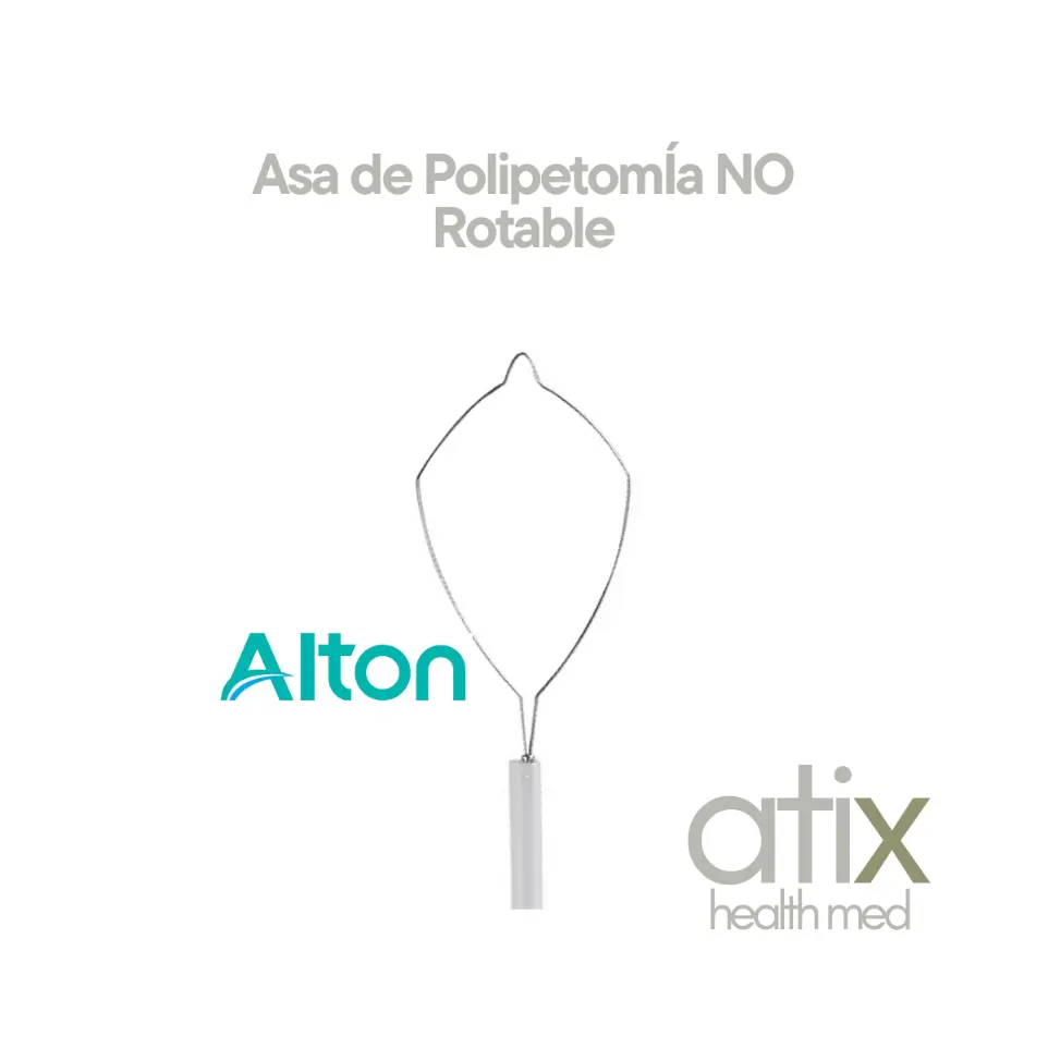 "Alton Asa de Polipectomía No Rotable sin Alta Frecuencia para Colonoscopia" Alton Asa de polipectomía no rotable con o sin alta frecuencia para colonoscopia, diseñada para la resección precisa y segura de pólipos en procedimientos endoscópicos.