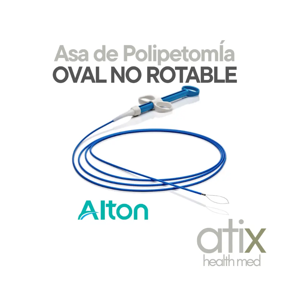 "Alton Asa OVAL de polipectomía Rotable para alta frecuencia con lazo trenzado, instrumento endoscópico para resección precisa y coagulación simultánea de pólipos"