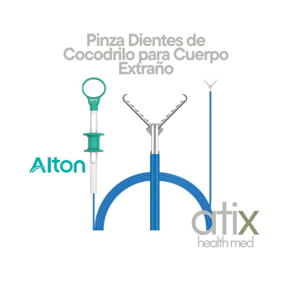 Alton Pinza Dientes Tipo Cocodrilo – Sujeción precisa para procedimientos médicos Pinza Alton Dientes Tipo Cocodrilo para endoscopia y procedimientos quirúrgicos
