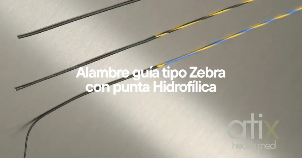 Alambre Guía Tipo Zebra con Punta Hidrofílica Desechable – Acceso Suave y Preciso Alambre guía tipo Zebra desechable con punta hidrofílica para procedimientos médicos