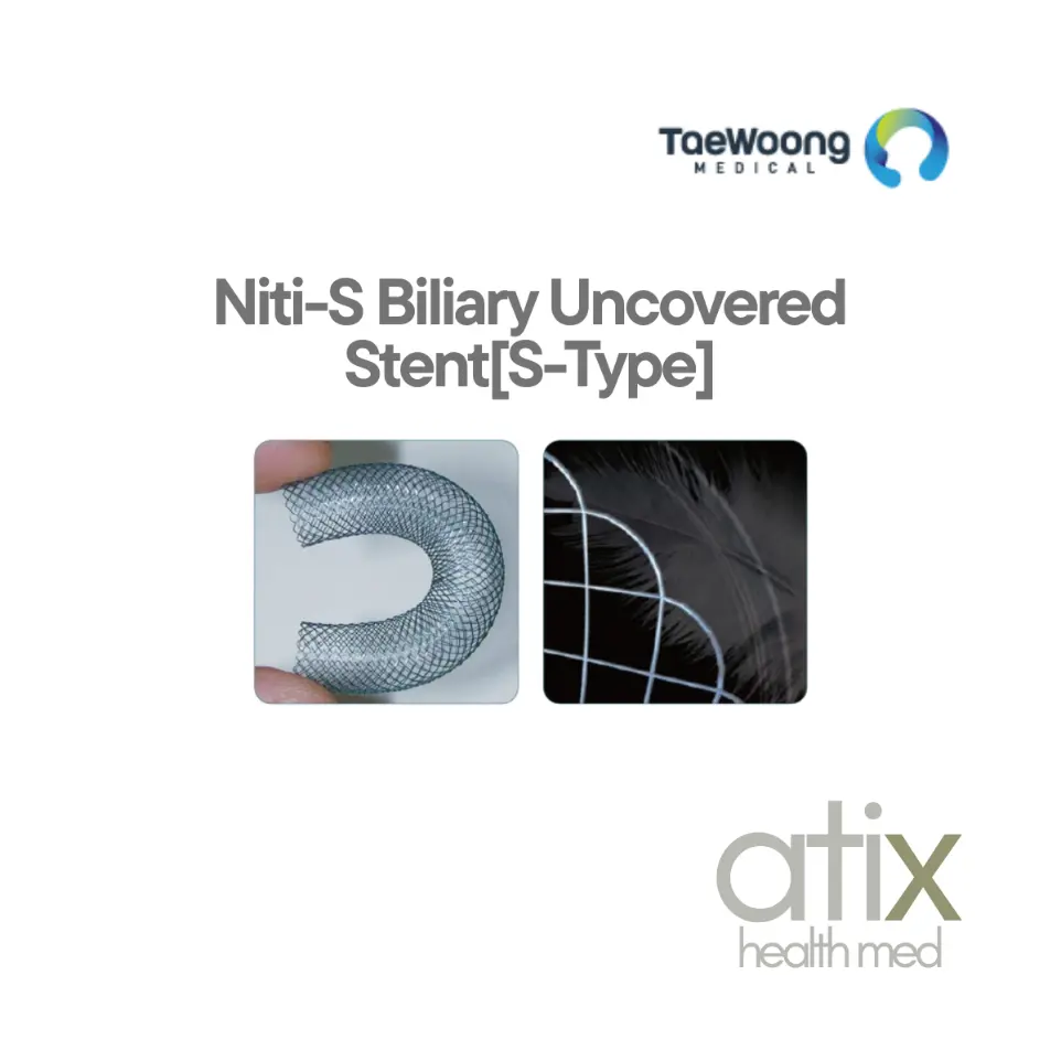 Stent Biliar Niti-S Uncovered S-Type | Estenosis biliares malignas Niti-S Biliary Uncovered Stent S-Type para estenosis biliares malignas