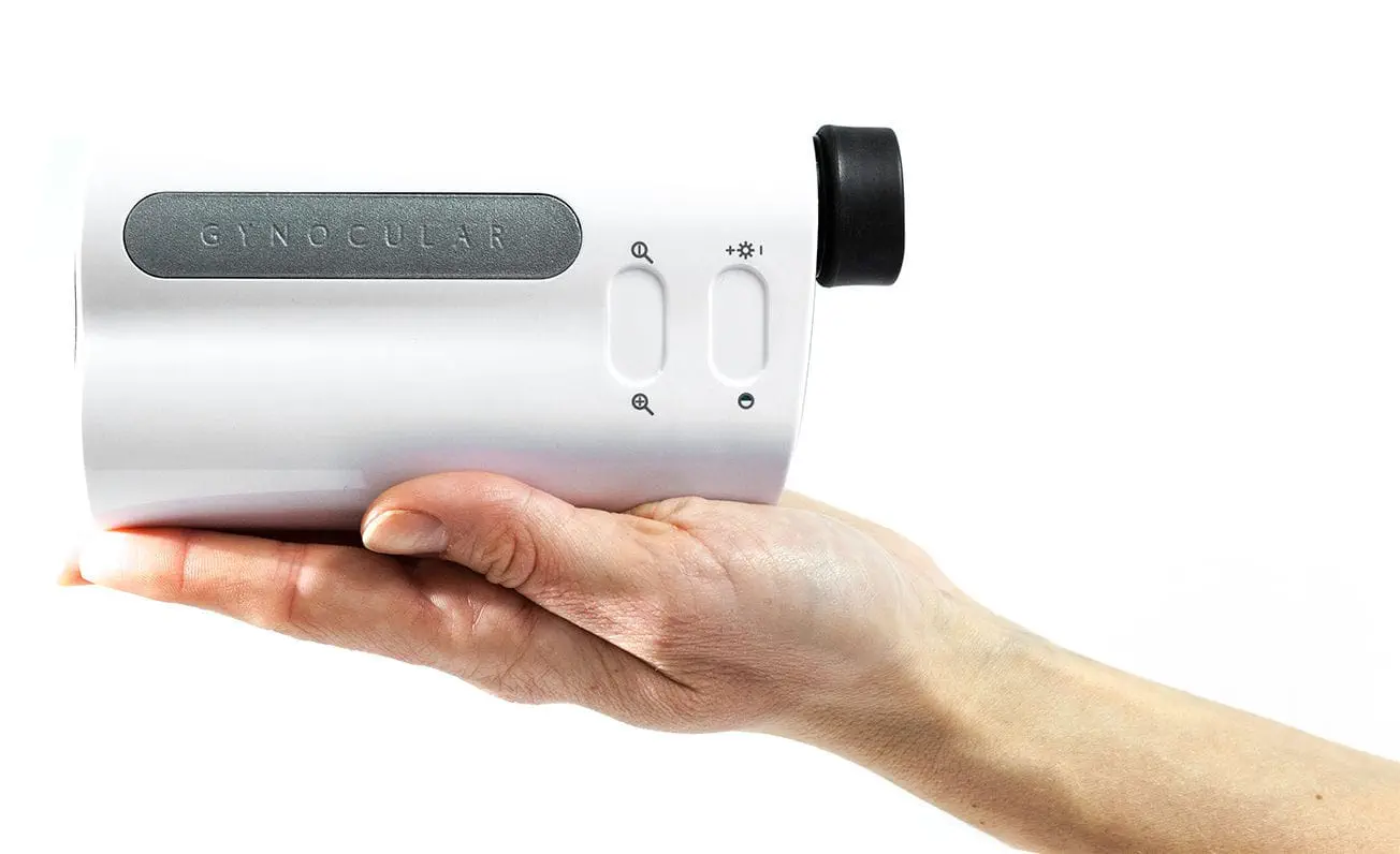 Gynocular kit Colposcopio con adaptador universal para smartphone y monopod.