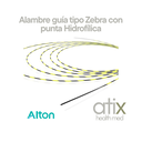 Alton Alambre guía tipo Zebra con punta Hidrofílica