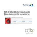 TaeWoong Niti-S Stent biliar Recubierto [Full Covered-Type] AUTOEXPANDIBLE 