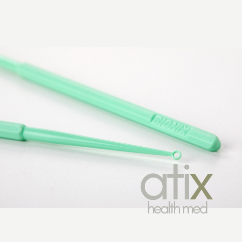 [AC-EC-01222] Bionix Safe Ear Curettes™ -Curetas Auditivas Seguras (Green MicroLoop®  Safe Ear Curette™ 3mm, Caja x 50 Unidades)
