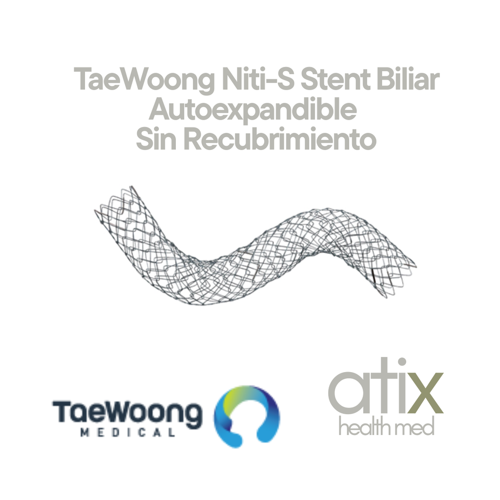 TaeWoong Niti-S Stent Biliar [D-Type] SIN Recubrimiento Autoexpandible 
