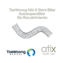 Stent biliar TaeWoong Niti-S [tipo D] SIN recubrimiento autoexpandible 