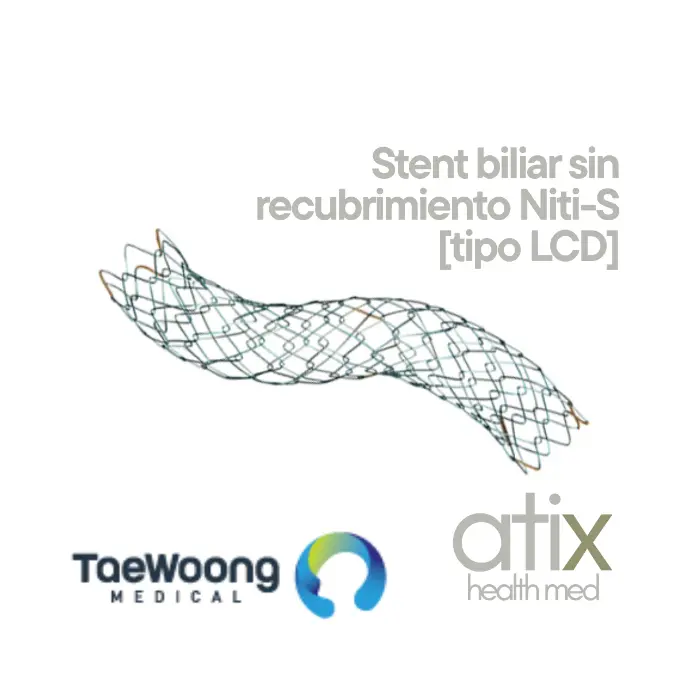 Taewoong Niti-S Stent Biliar  [LCD-Type] Sin Recubrimiento