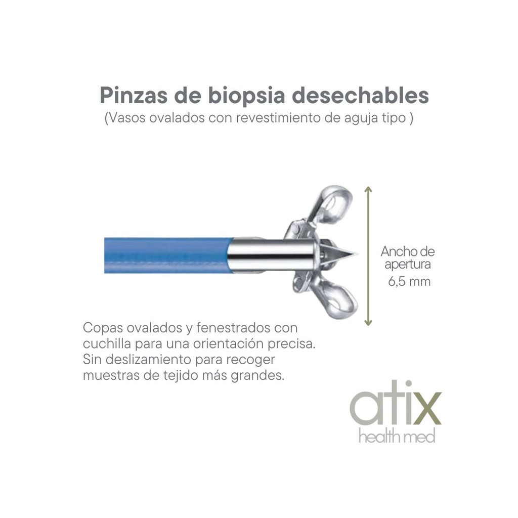 [AC-AF-D2423BWC] Alton Pinza de Biopsia Tipo Copa Ovalada con cuchilla