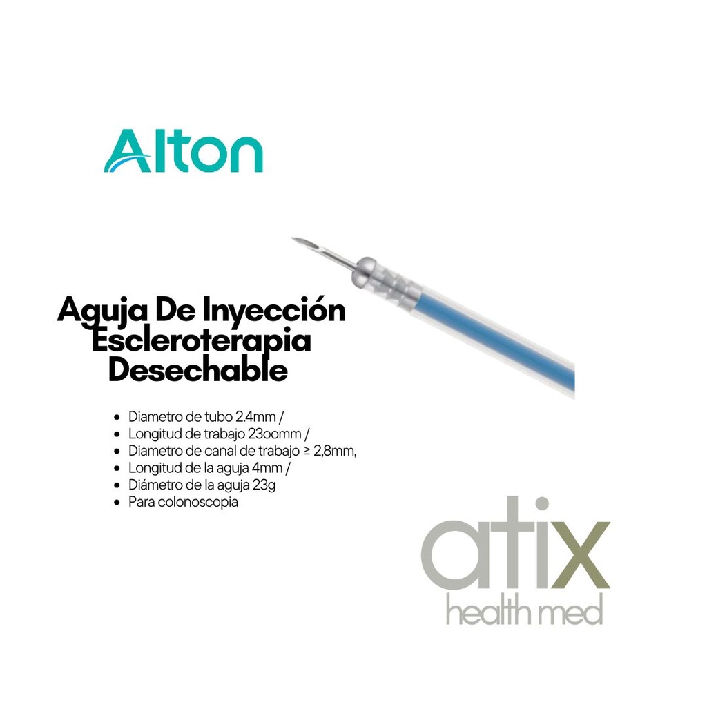 Alton Aguja de inyección desechable ESCLEROTERAPIA 1.8 mm / Gastroscopio