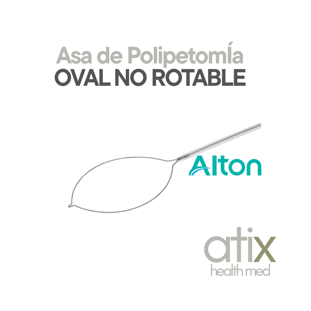 Alton Asa de Polipectomía Oval NO ROTABLE para uso CON ALTA FRECUENCIA 