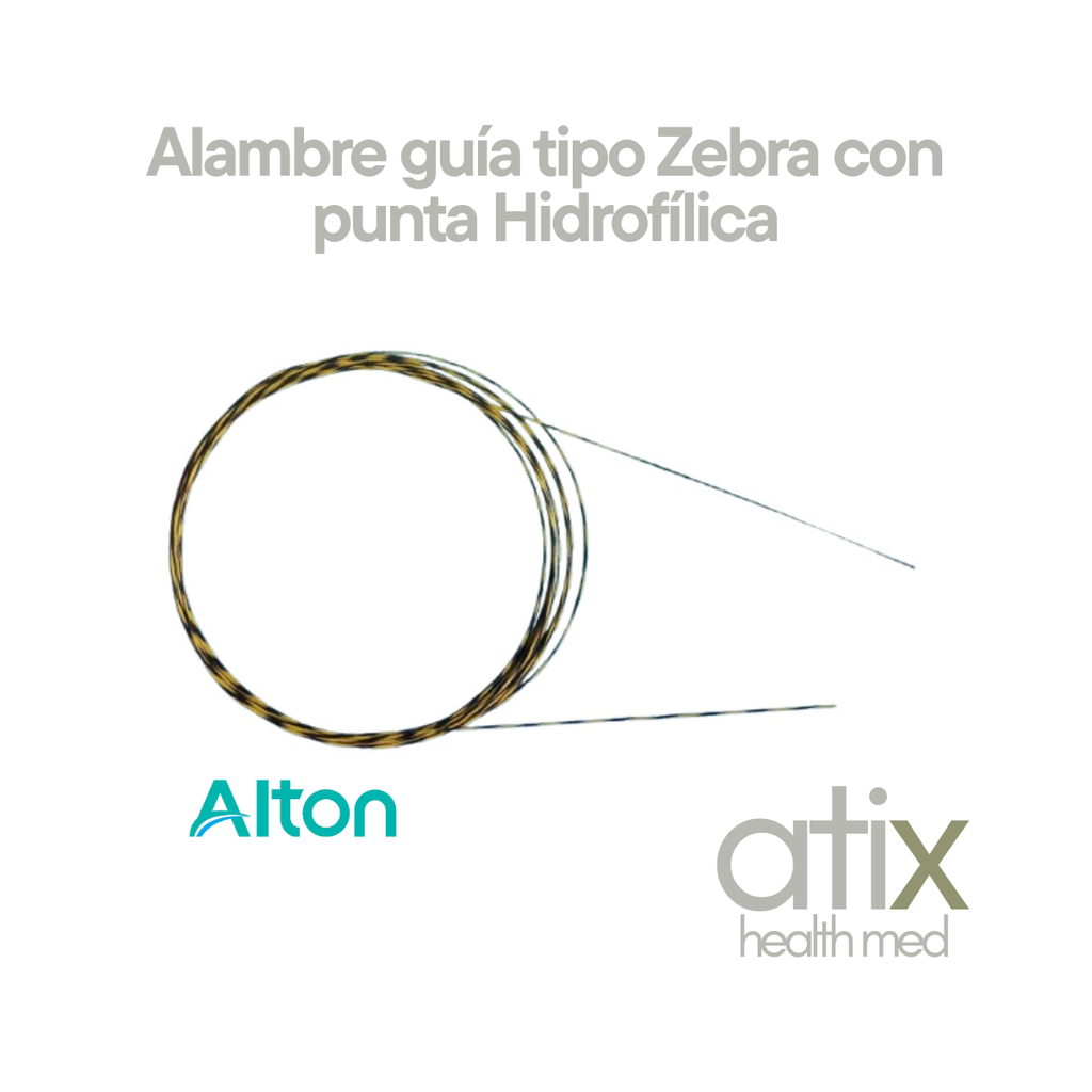 Alton Alambre guía tipo Zebra con punta Hidrofílica