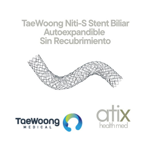 Stent biliar TaeWoong Niti-S [tipo D] SIN recubrimiento autoexpandible 